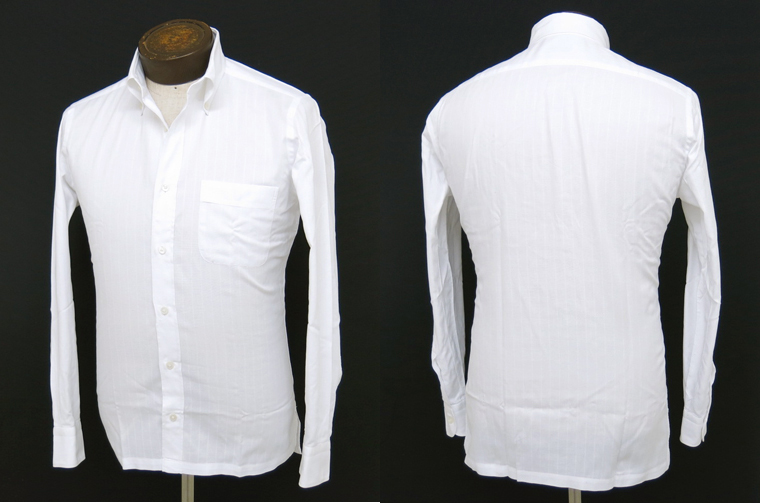 ARISTOCRATICO（アリストクラティコ）　ボタンダウンシャツ　シャドーストライプ　サイズ39　